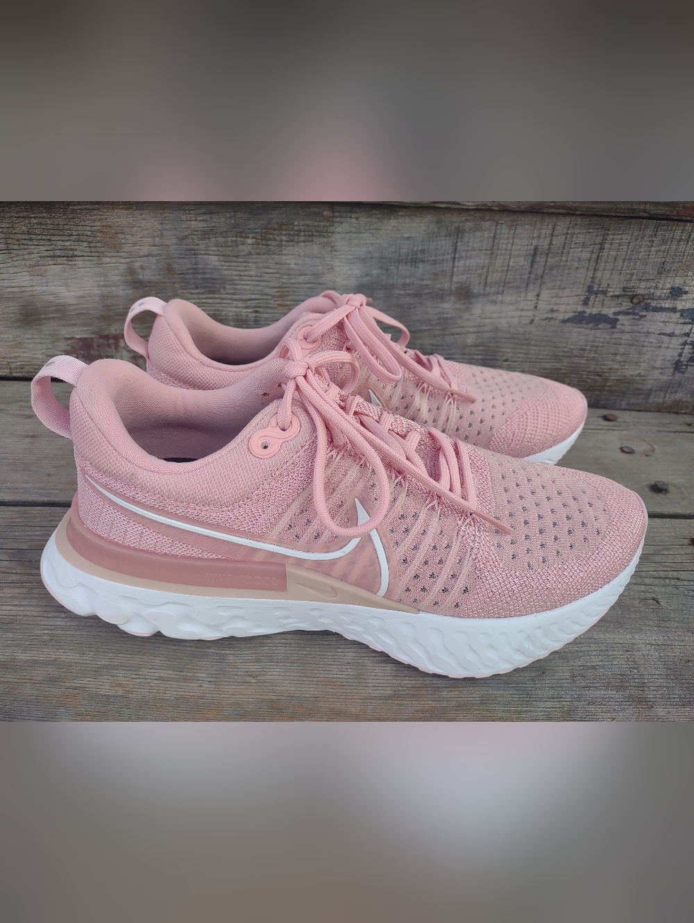 Nike React Infinity Run Flyknit 2 Running Shoes 'Pink Glaze' Colorway Size US 9